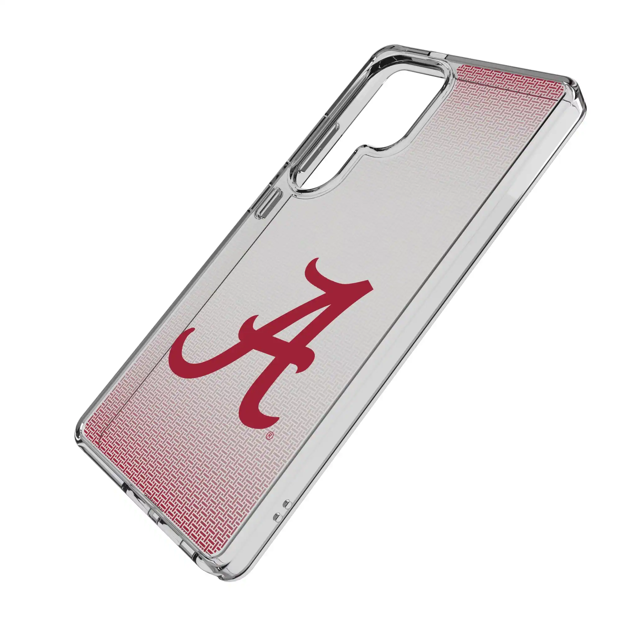 Alt View 1. Keyscaper - Alabama Crimson Tide Linen Logo Galaxy Clear Case - S23 - Multicolor.