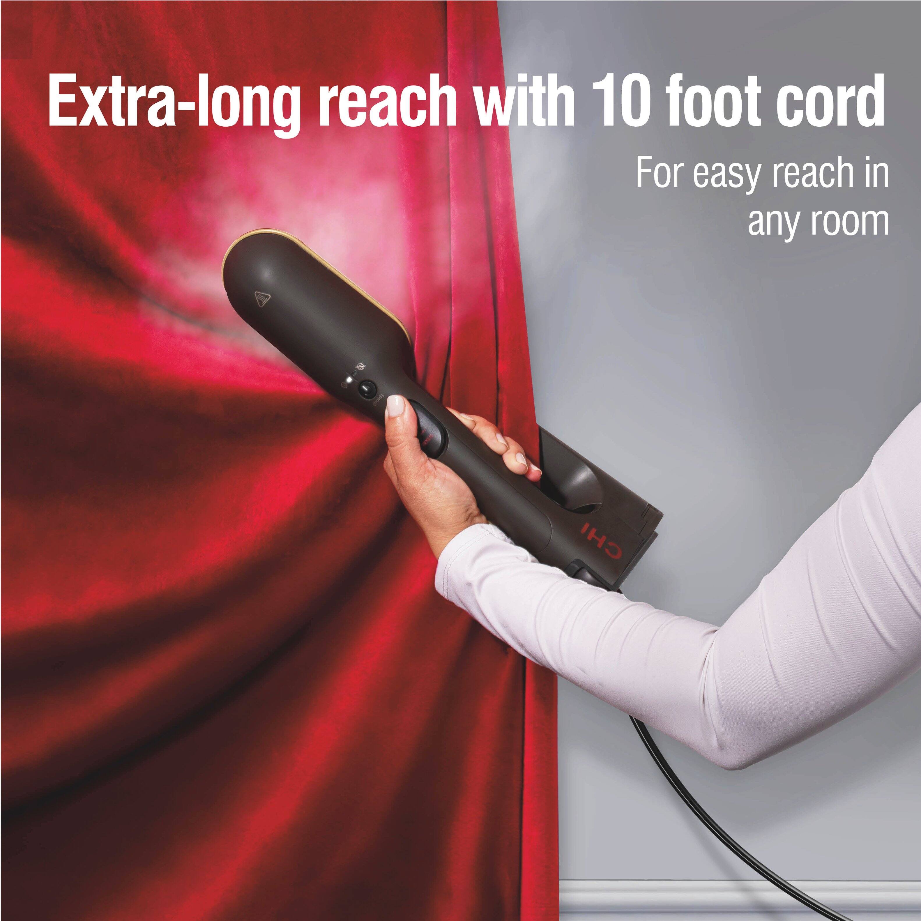 Extra-long reach with 10 foot cord  
For easy reach in any room