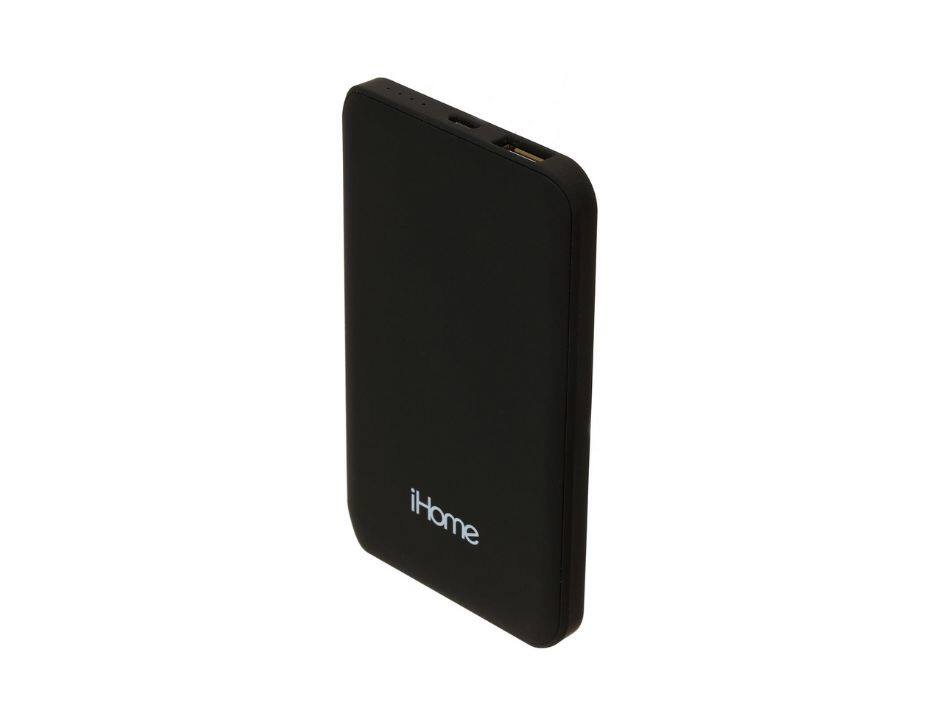 Angle. iHome - iHome 2-in-1 Slim Multi Charge Bundle | Color: Black - Black.