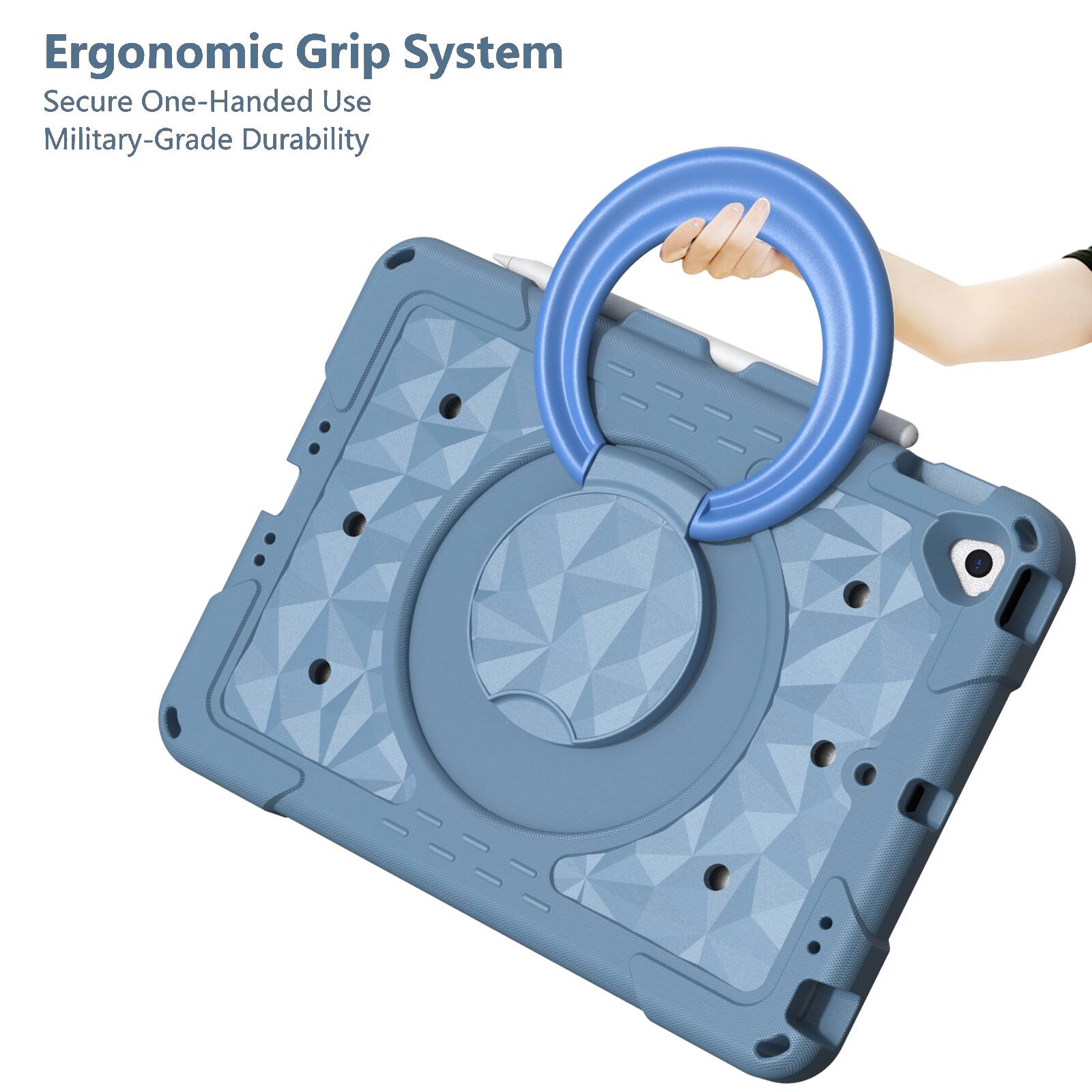 Ergonomic Grip System  
Secure One-Handed Use  
Military-Grade Durability