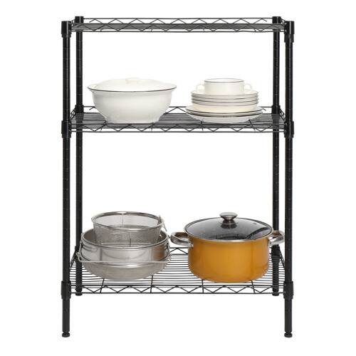 Alt View 2. Winado - Kitchen Baker Rack Utility Microwave Oven Stand Storage Workstation Shelf - Black.