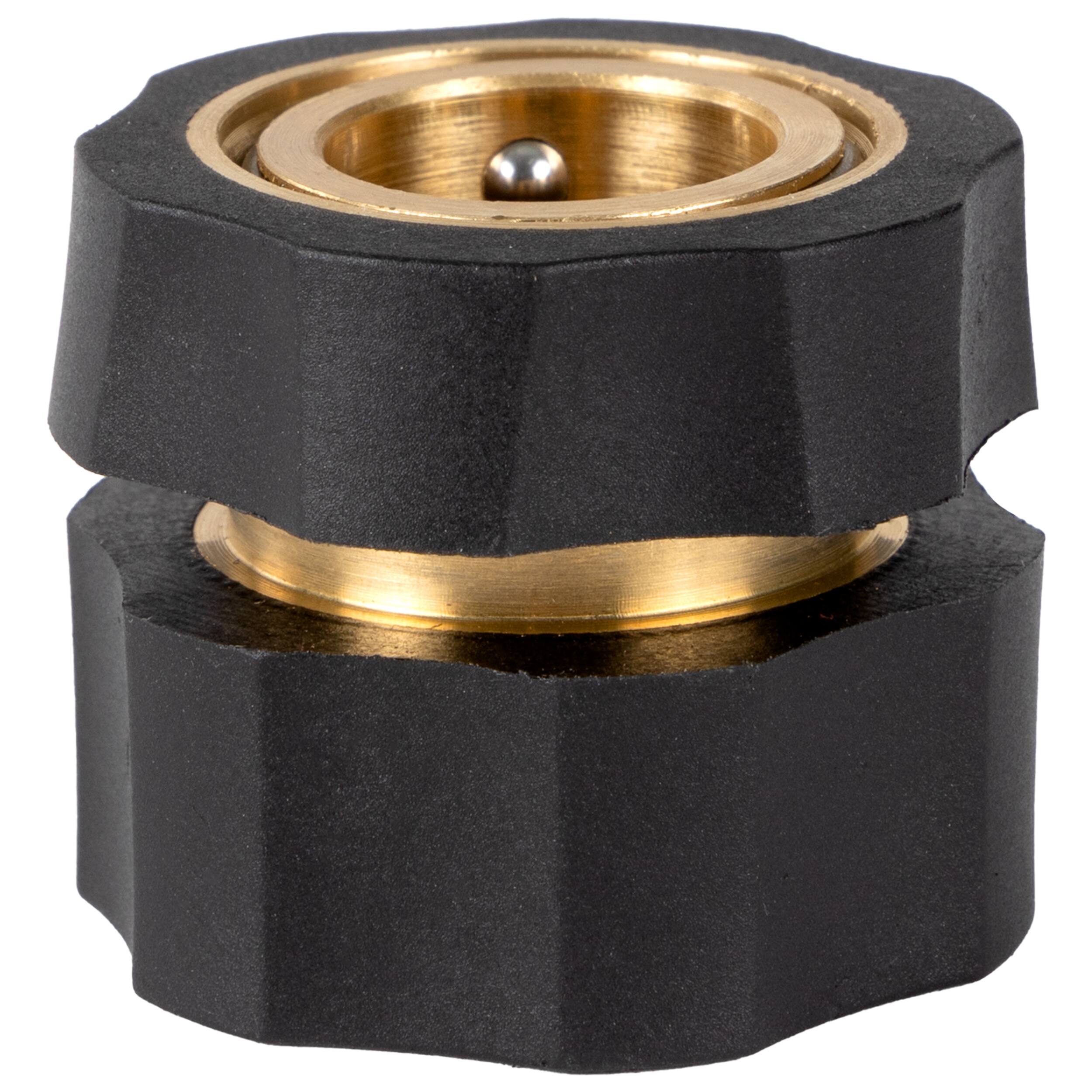 Left. Westinghouse - Heavy-Duty, M22-14MM Quick-Connect for a Garden Hose to Pressure Washer Hose, 3/4" GHT - Black.