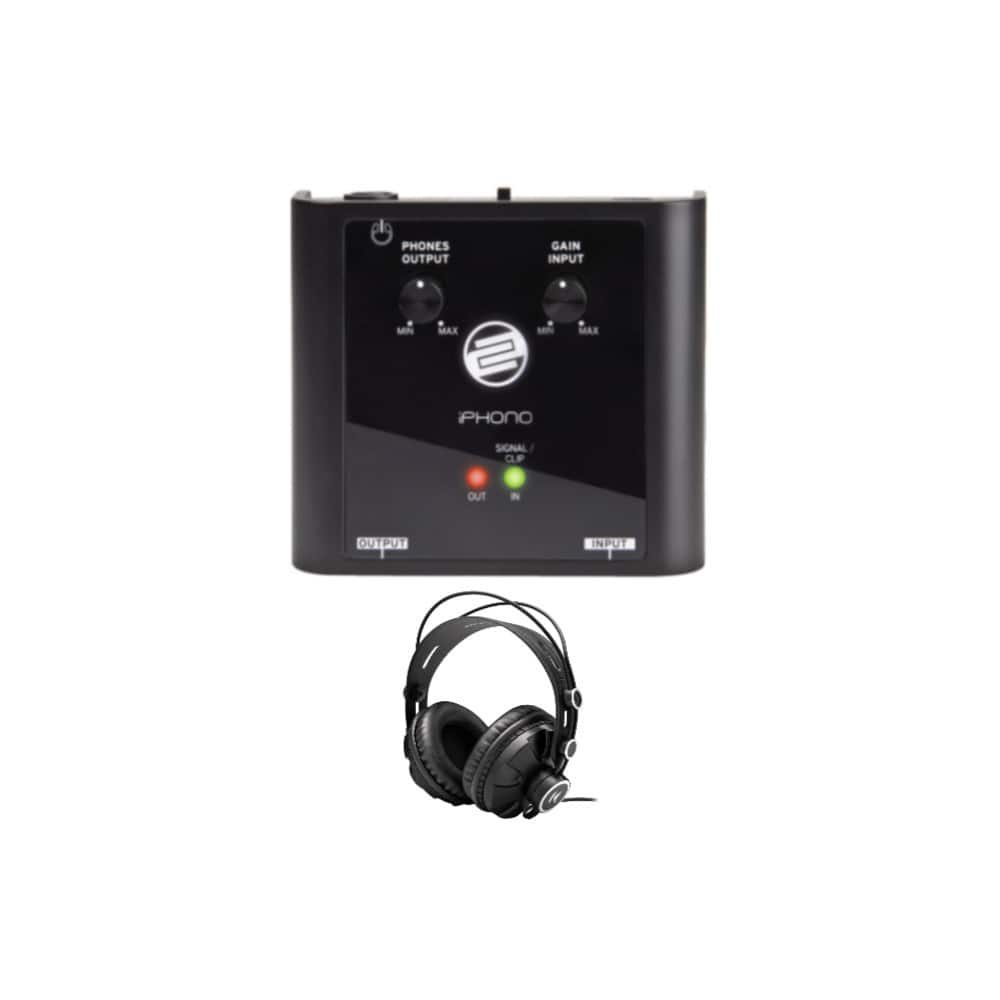 Reloop - iPhono 2 Recording USB Interface with Knox Gear Closed-Back Headphones