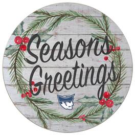 Jardine - Marietta College Pioneers 20'' x 20'' Season's Greetings Circle - White