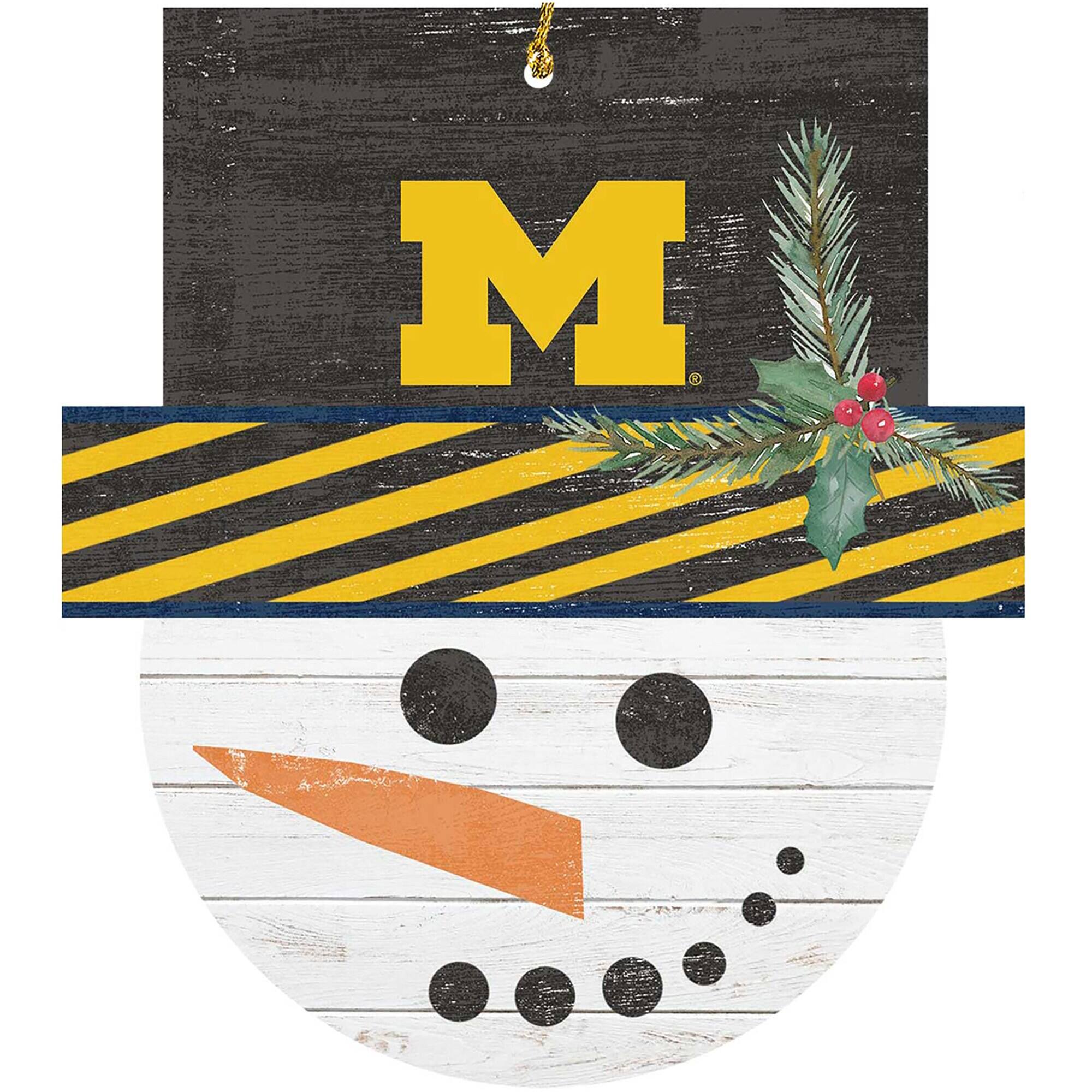 Alt View 3. Jardine - Michigan Wolverines Ornament Bundle - White.