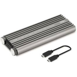 SIIG Inc - USB 3.2 Gen 2x2 Type-C M.2 PCIe NVMe SSD Enclosure - Ultra Fast 20G Data Transfer Rate