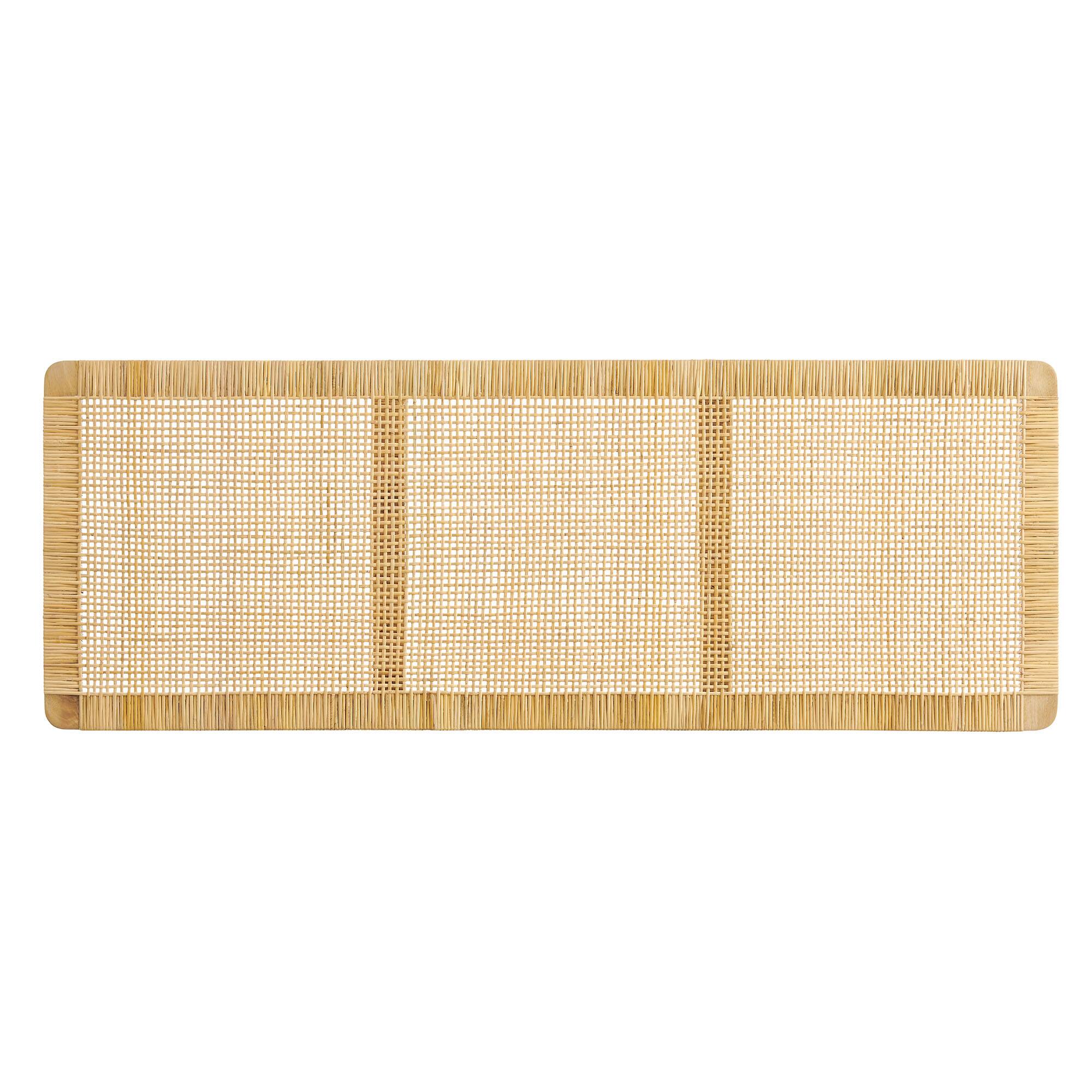 Alt View 3. Modway - Sandy Wall Mounted Wood and Rattan Headboard by Modway - Natural Rattan.