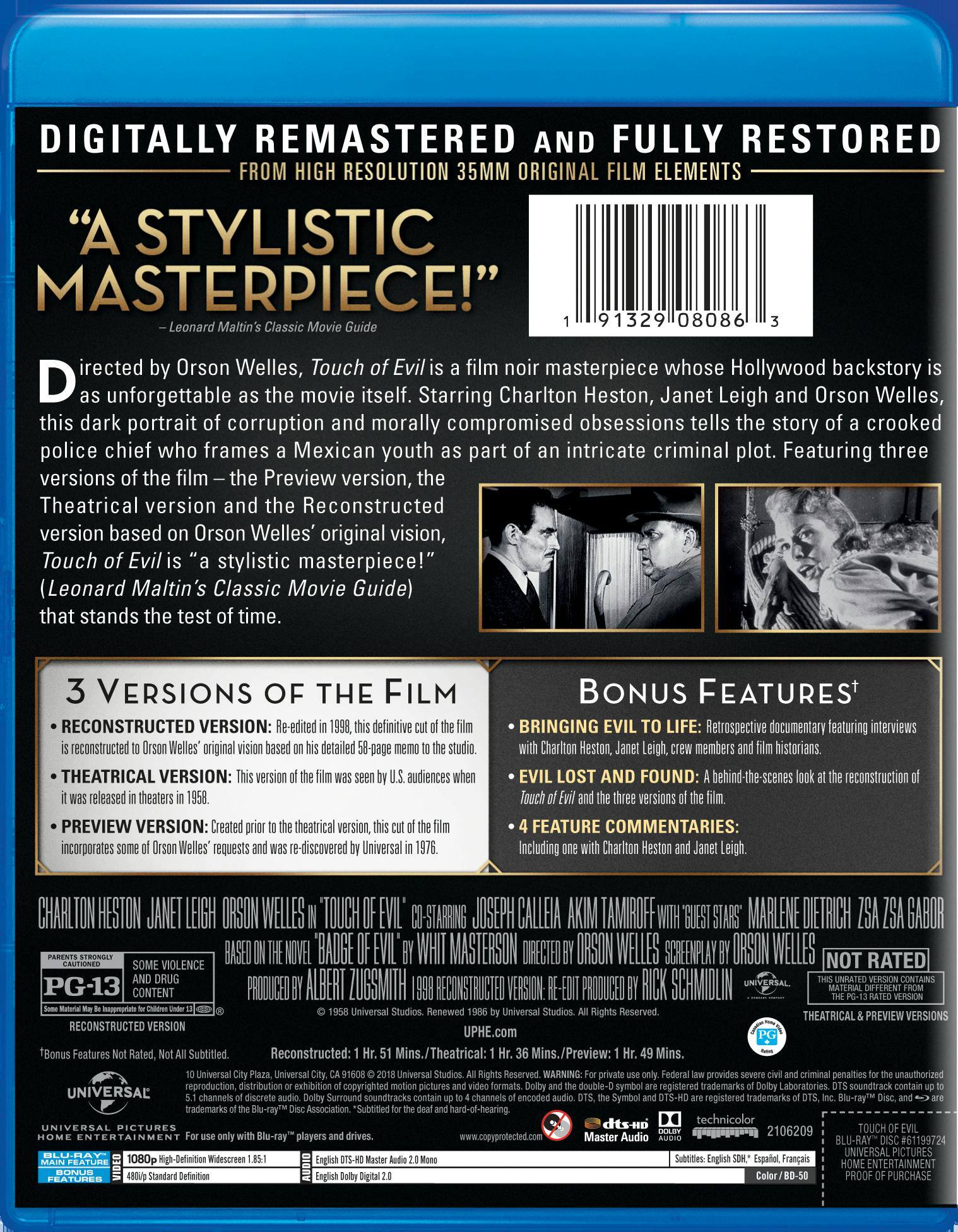 Angle. Touch of Evil [Blu-ray].