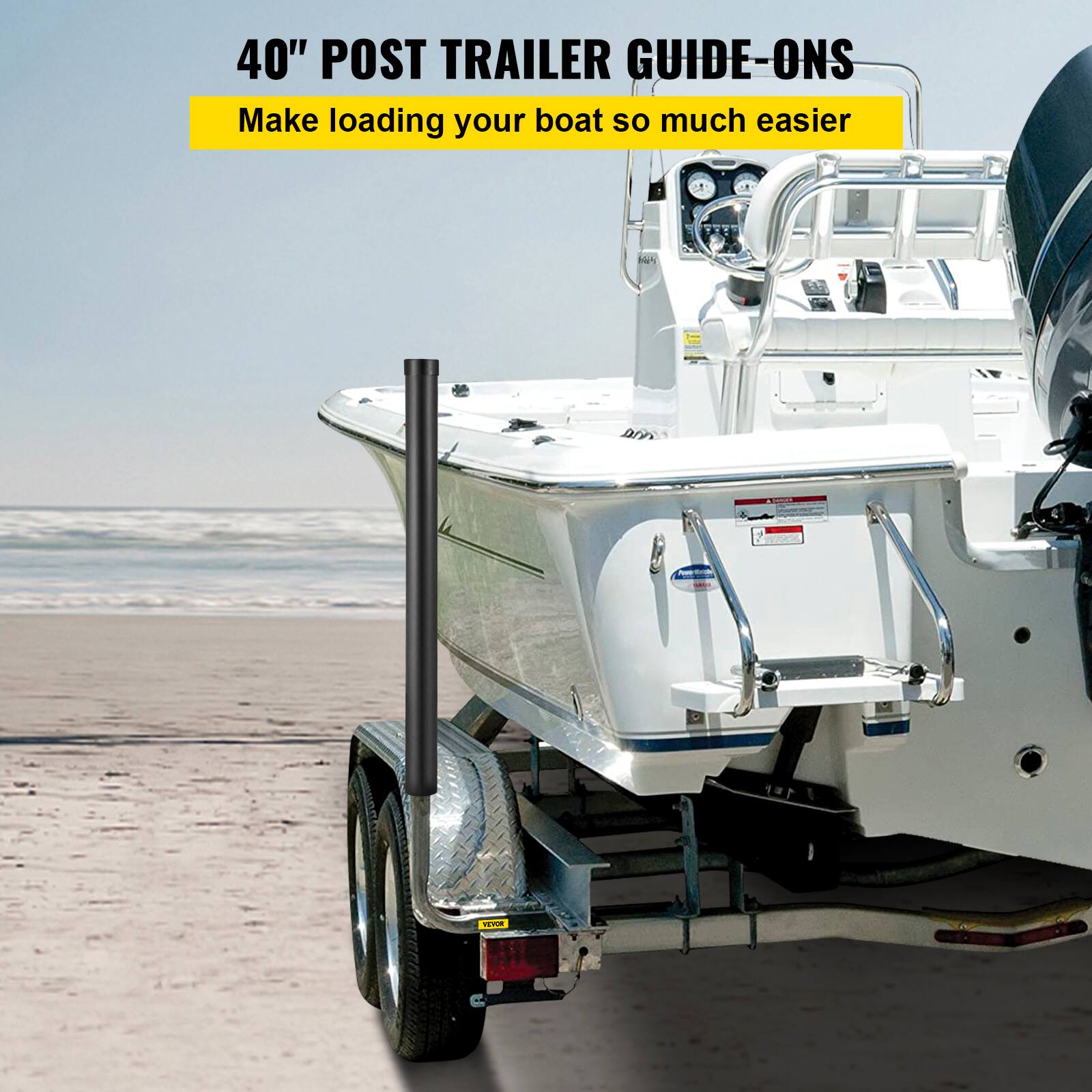 40" POST TRAILER GUIDE-ONS  
Make loading your boat so much easier