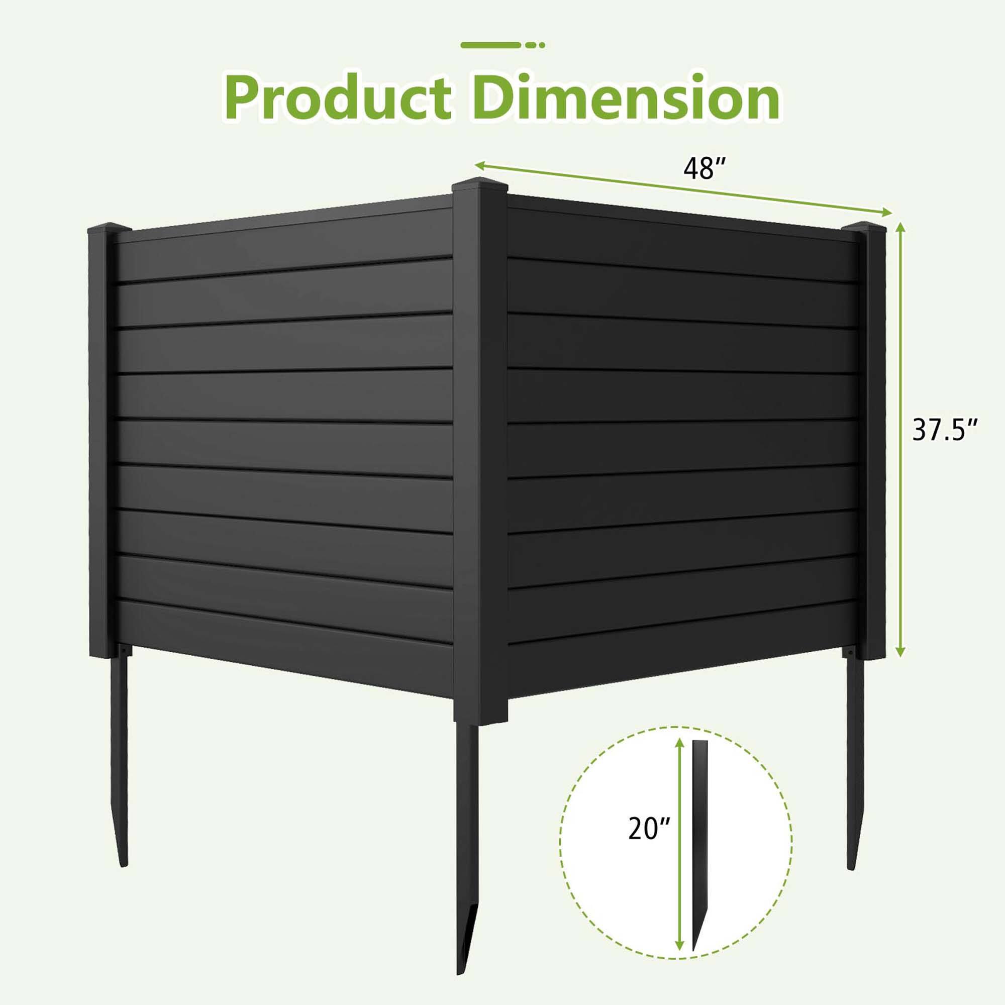Product Dimension: 48" x 37.5" x 20".
