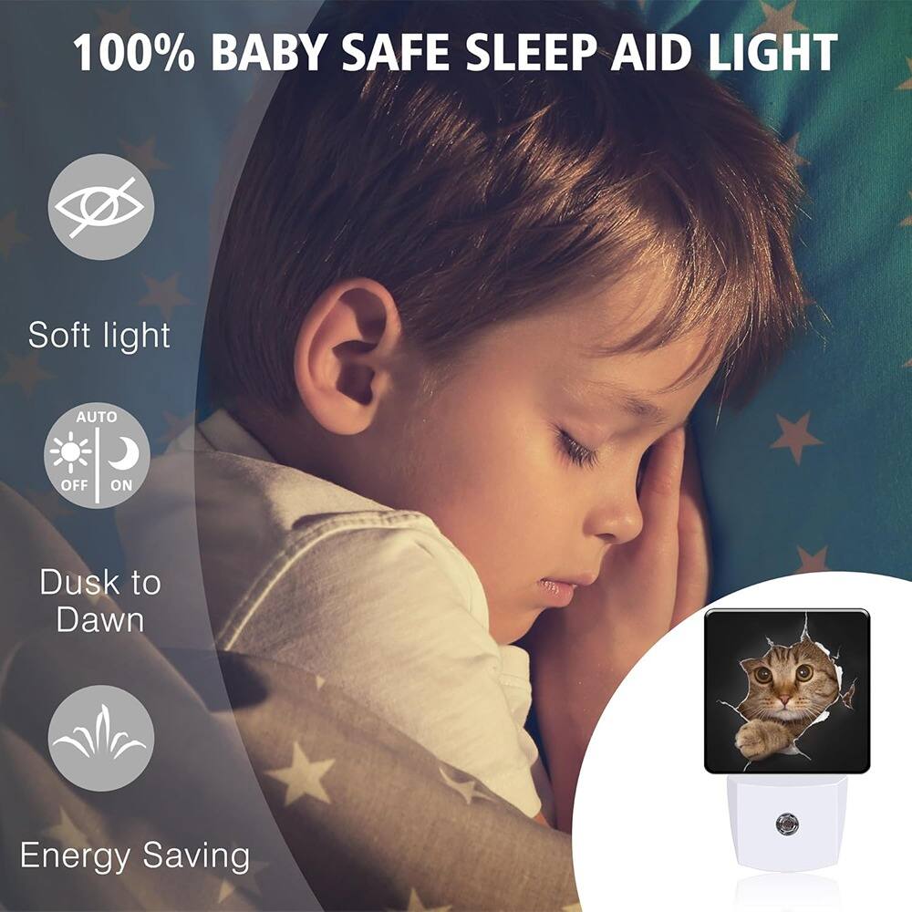 100% BABY SAFE SLEEP AID LIGHT

- Soft light
- Dusk to Dawn
- Energy Saving