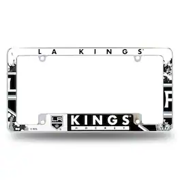 Rico Industries - Los Angeles Kings NHL Chrome Metal License Plate Frame with Bold Full Frame Design - Multi