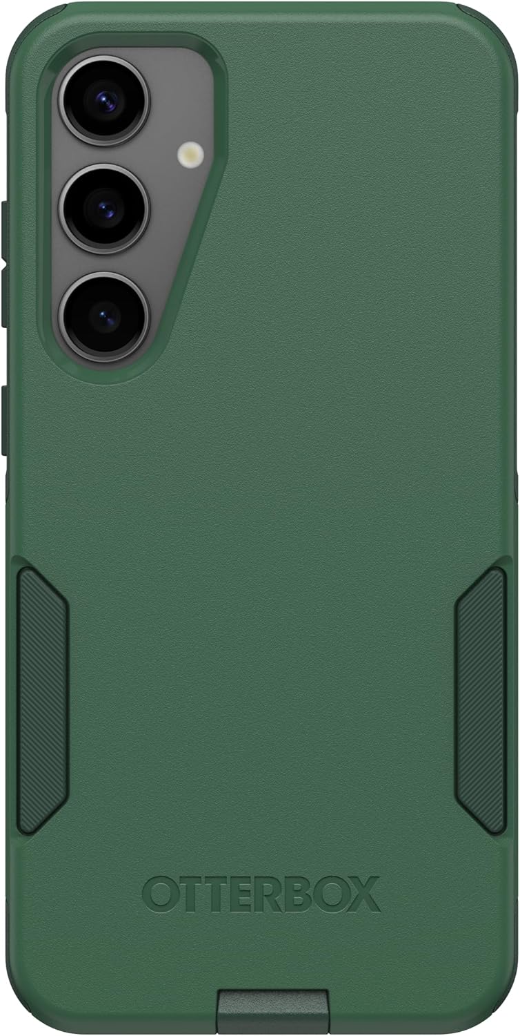 Left. OtterBox - OtterBox - Commuter Series Hard Shell for Samsung Galaxy S24 Plus - Trees Company (Green).