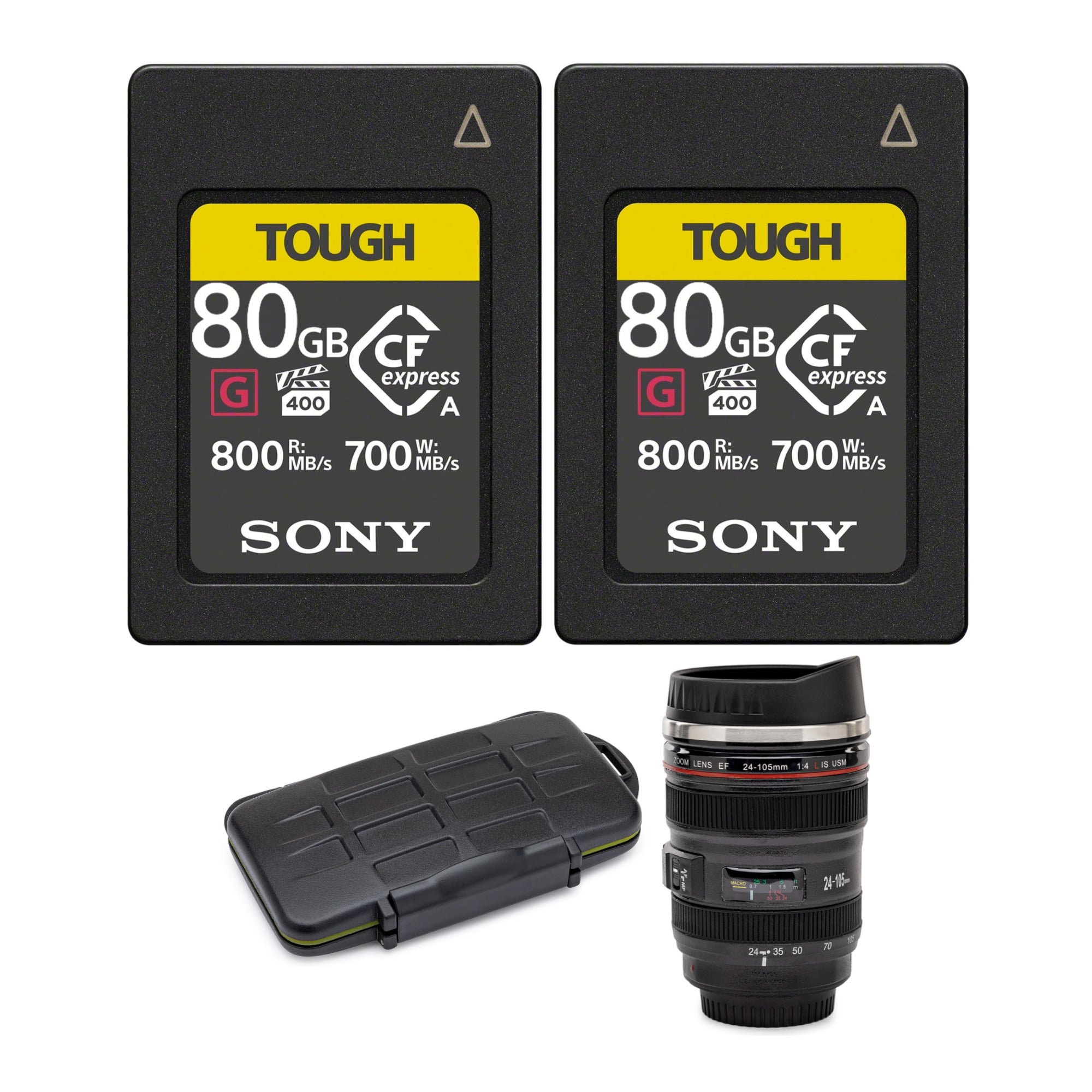 Sony - 80GB CFexpress Type A Tough Series 2-Pack Bundle