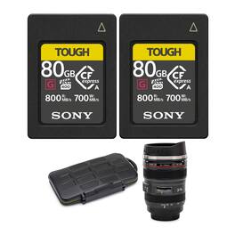 Sony - 80GB CFexpress Type A Tough Series 2-Pack Bundle