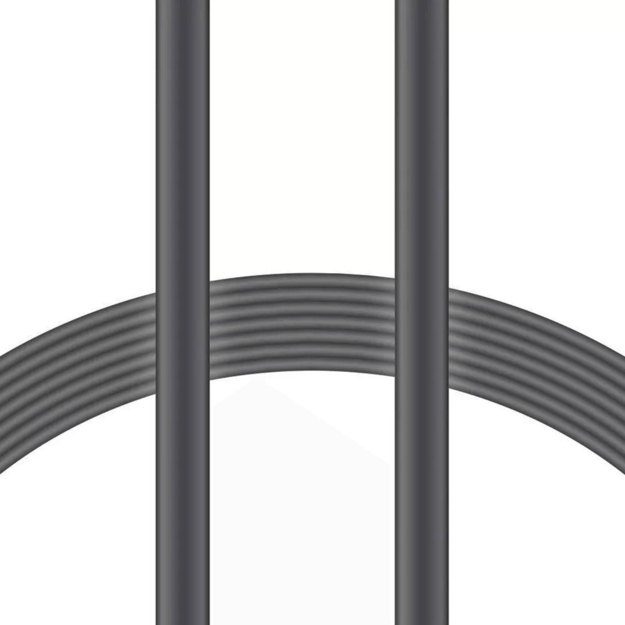 Alt View 3. Xyst - Charge and Sync USB to Lightning Flat Cable 4Ft - Black.