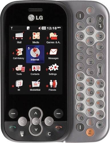 Front Standard. LG - Refurbished Neon Mobile Phone (Unlocked) - Black.