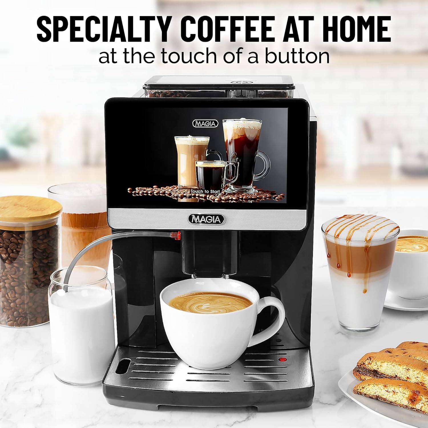 SPECIALTY COFFEE AT HOME  
at the touch of a button