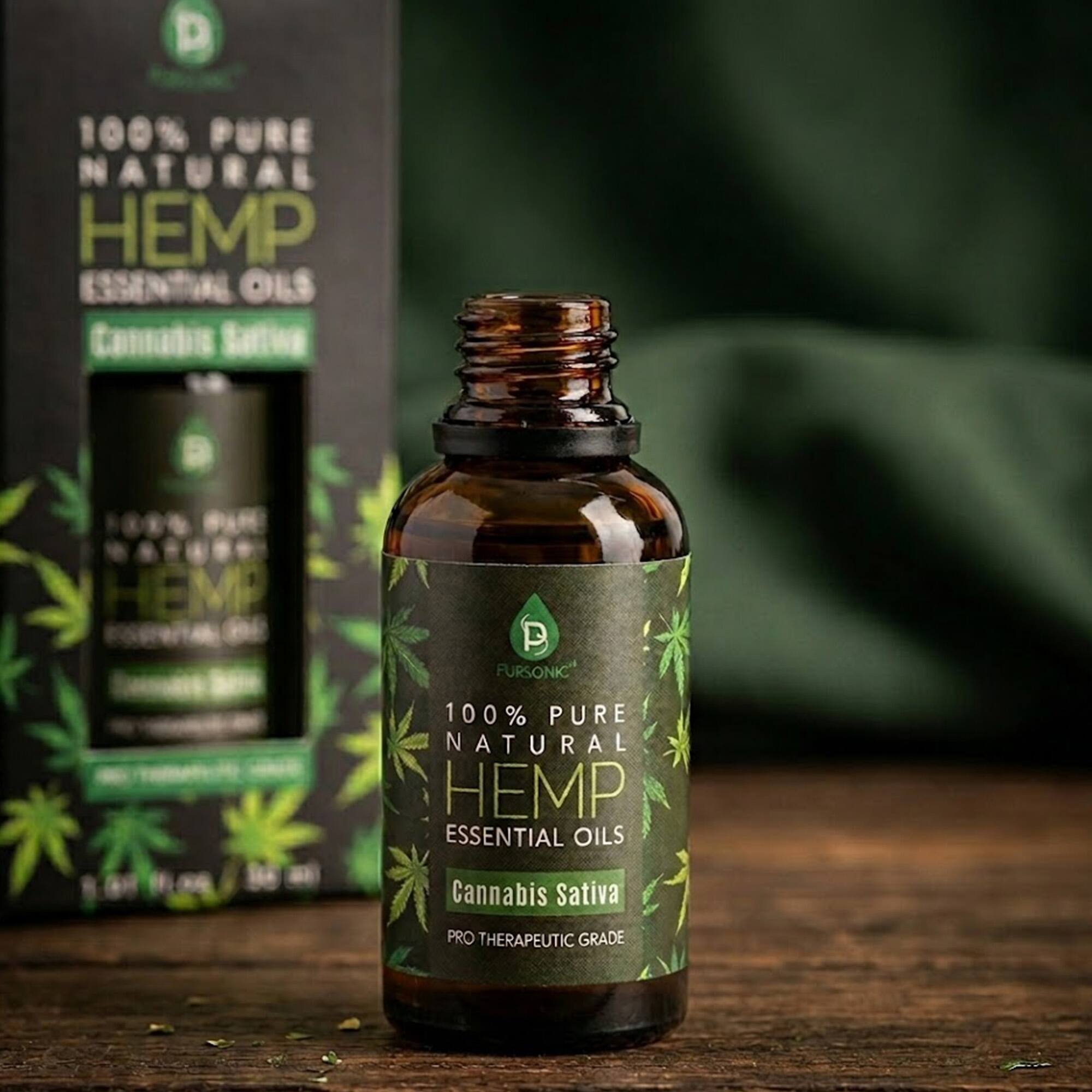100% PURE NATURAL HEMP ESSENTIAL OILS  
Cannabis Sativa  
PRO THERAPEUTIC GRADE