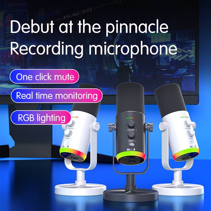 Debut at the pinnacle Recording microphone

- One click mute
- Real time monitoring
- RGB lighting

VOLUME
ECHO