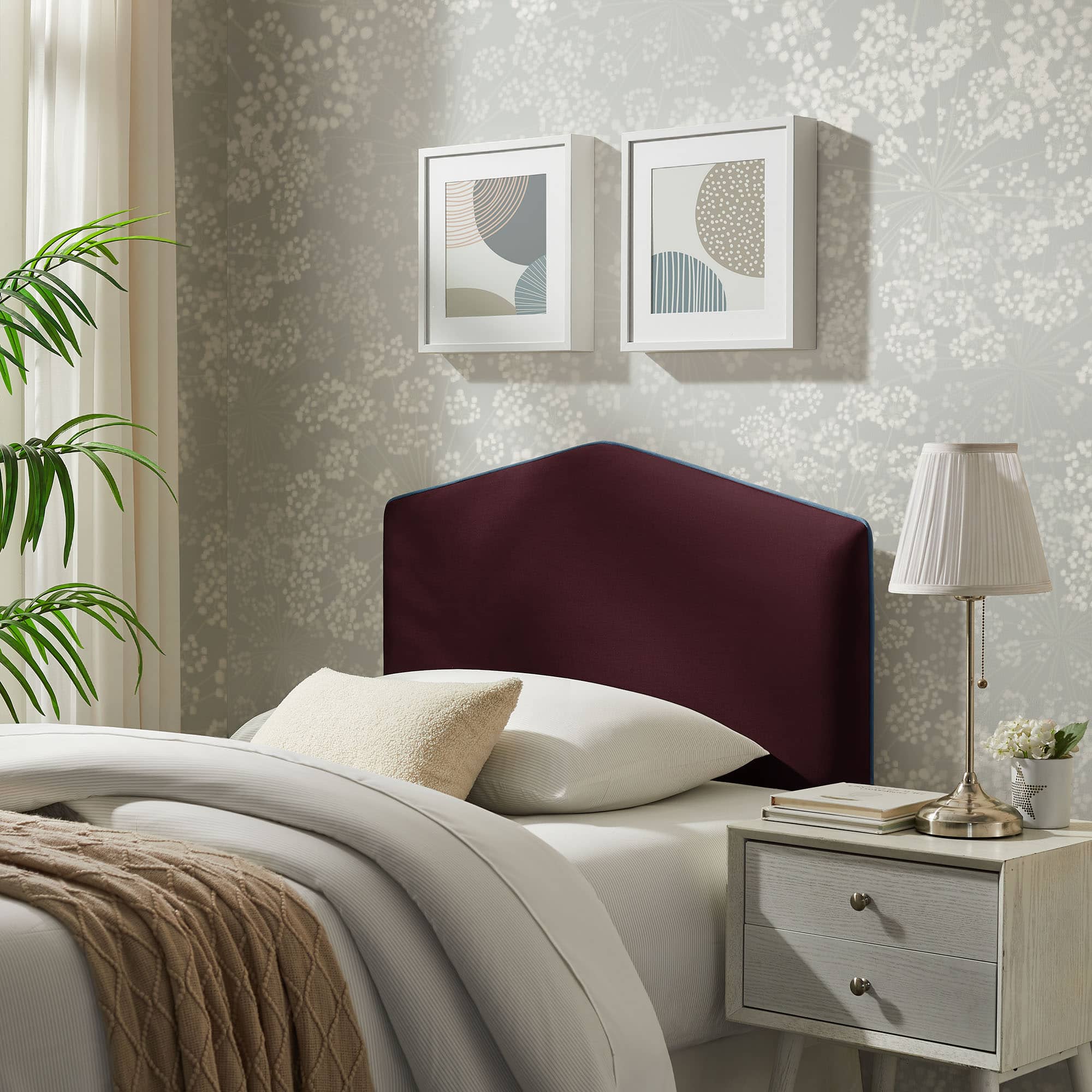 Cosette Performance Velvet Headboard by Modway - Mulberry price history on PriceWatchPro