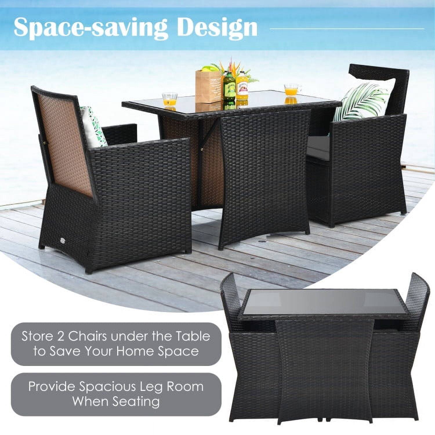 Space-saving Design

Store 2 Chairs under the Table to Save Your Home Space

Provide Spacious Leg Room When Seating