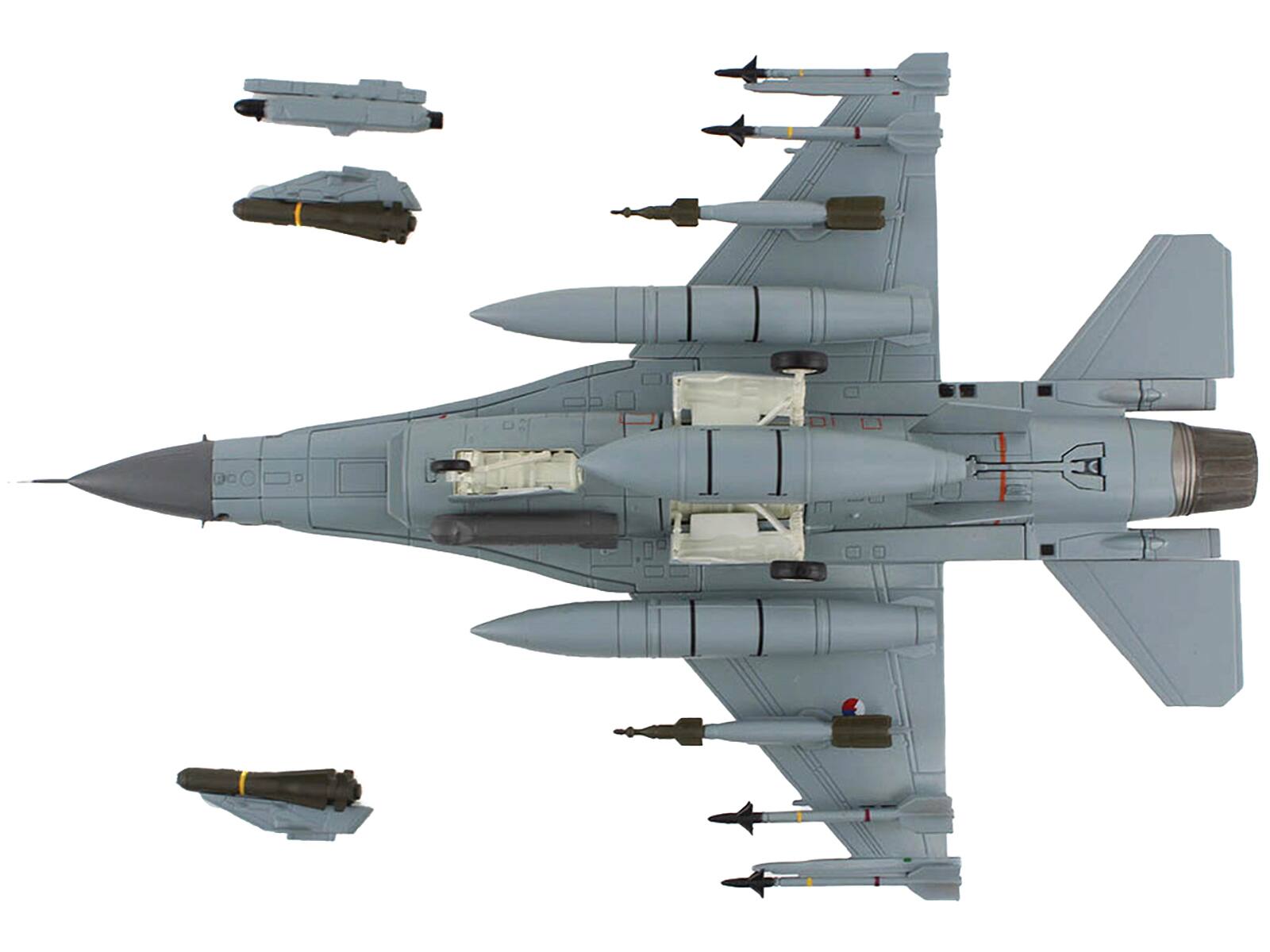 Angle. Hobby Master - Lockheed F-16AM Fighting Falcon "313 Squadron Afghanistan" 2008 RNLAF "Air Power Series" 1/72 - Gray.