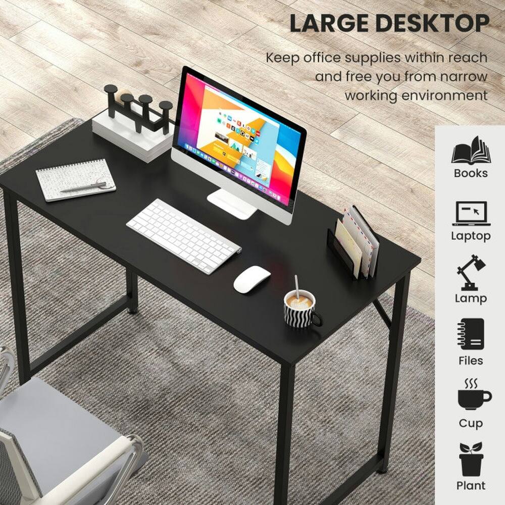 LARGE DESKTOP  
Keep office supplies within reach and free you from narrow working environment

- Books
- Laptop
- Lamp
- Files
- Cup
- Plant