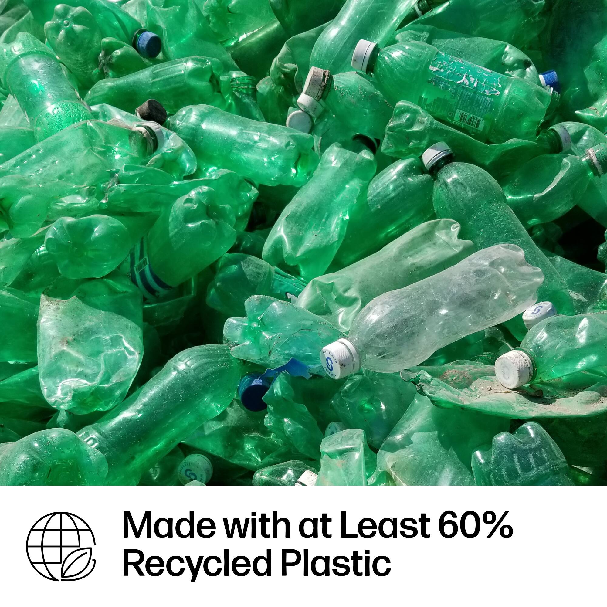 Made with at Least 60% Recycled Plastic