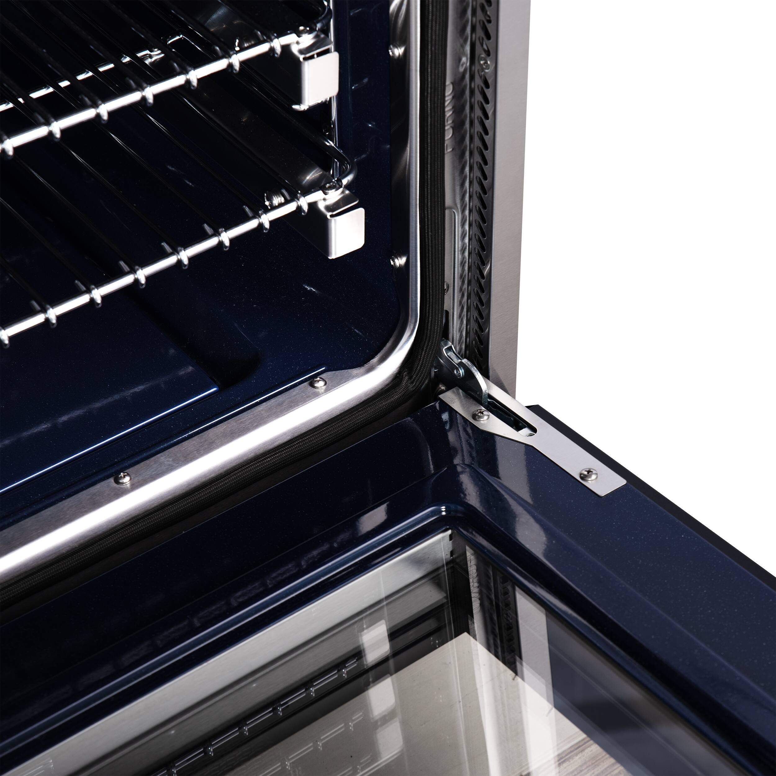 Alt View 12. Forno Appliances - Massimo 4.32 Cu. Ft. Freestanding Gas Convection Range with Air Fryer Kit, Wok Support & Griddle - Black.