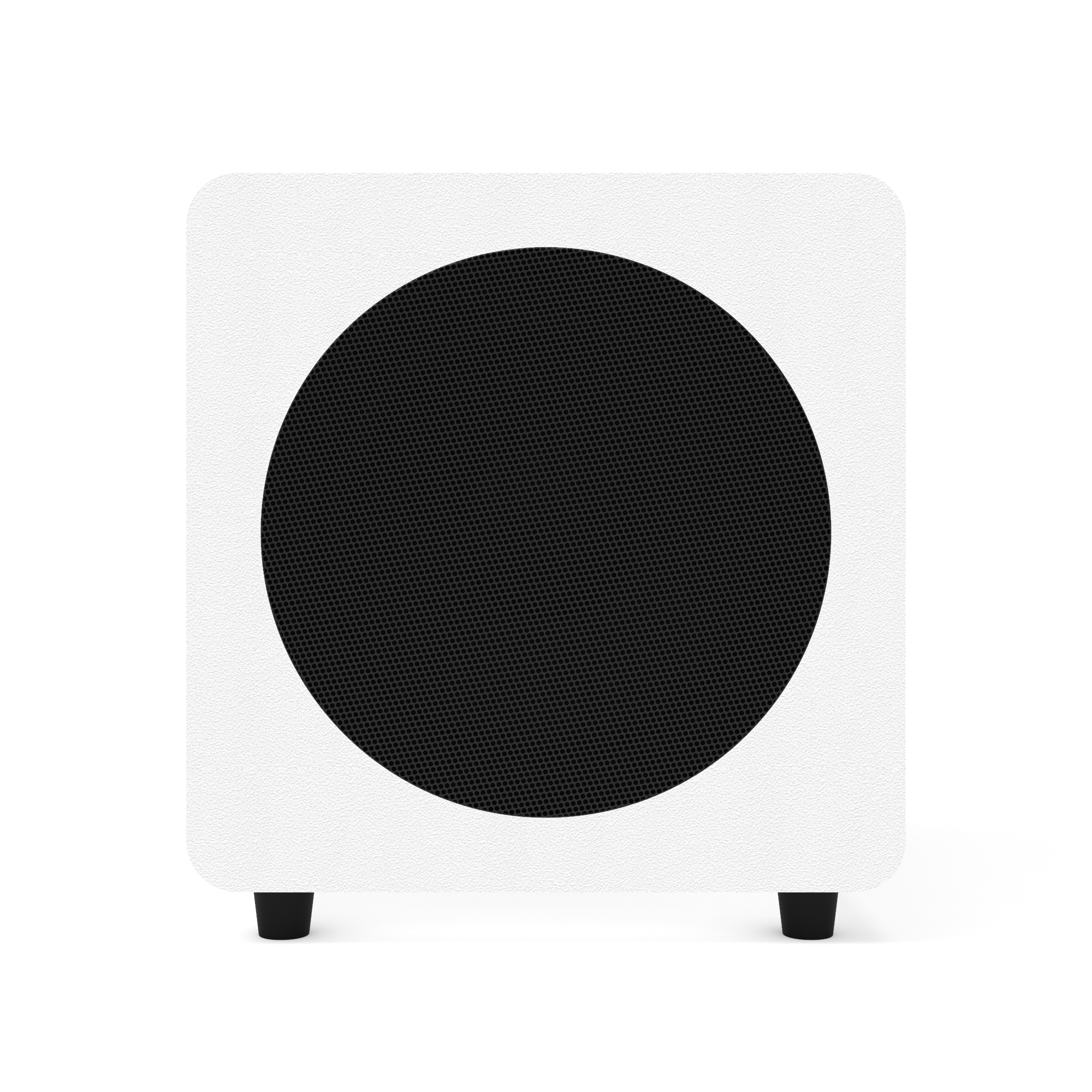 Left. Kanto - Kanto SUB8 8-inch Sealed Powered Subwoofer (Matte White) - Matte White.