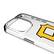 Alt View 2. Keyscaper - Pittsburgh Pirates Linen Logo iPhone Clear Case - 16e - Multicolor.