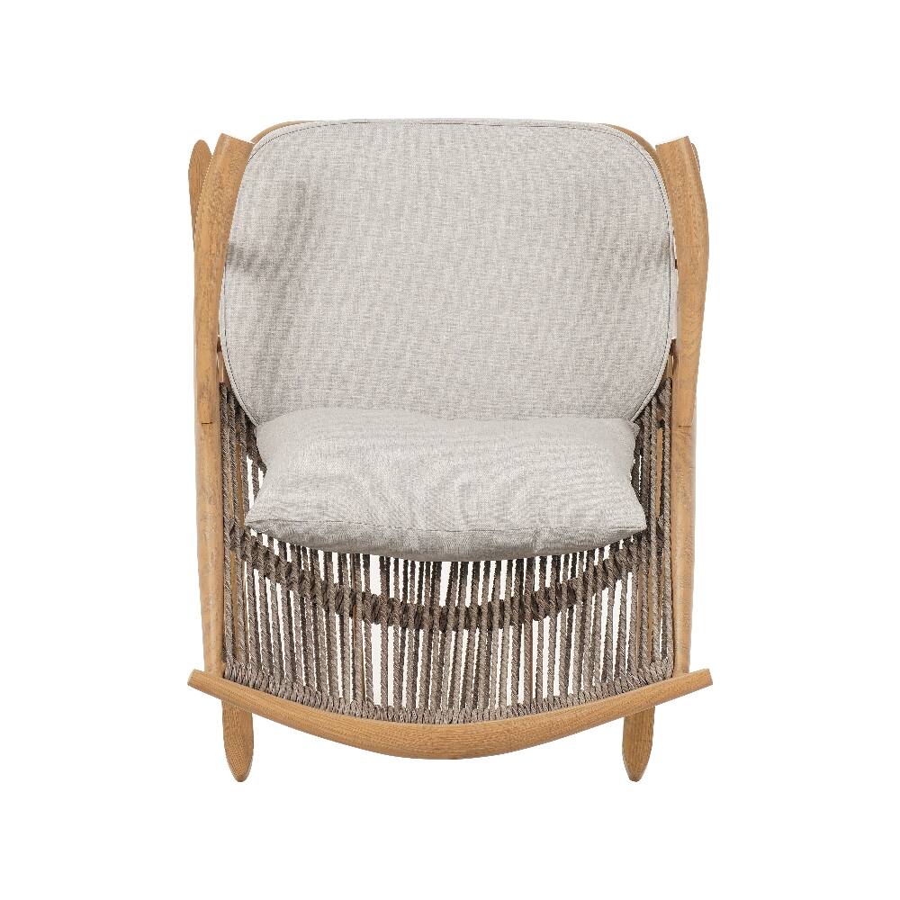 Left. Loheer - Loheer Outdoor Rocking Chair Iron Frame PE Rattan Patio Rocker - Gray.