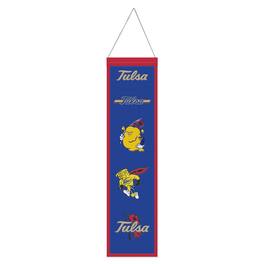 WinCraft - Tulsa Golden Hurricane 8" x 32" Wool Evolution Banner - Multicolor