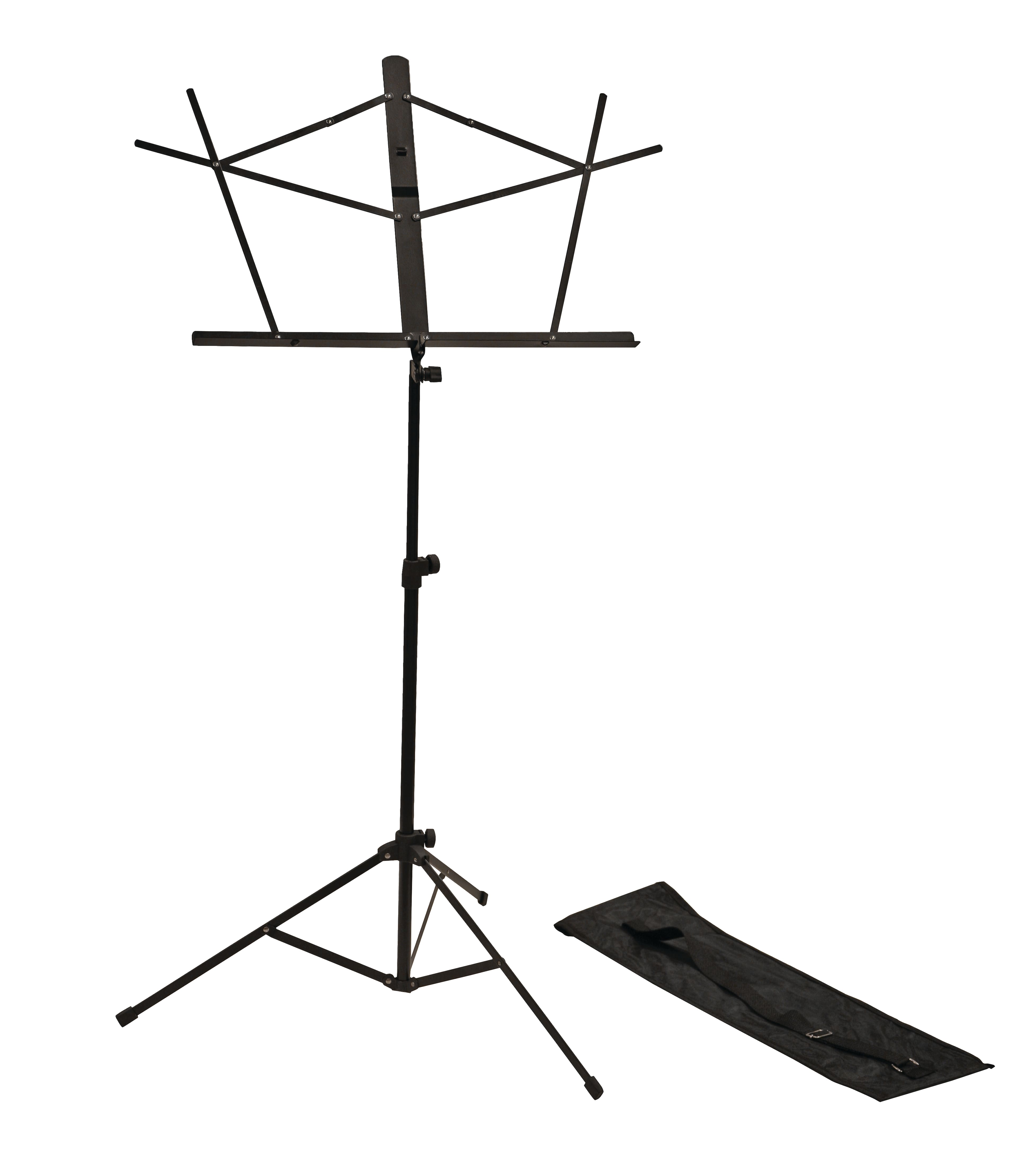 Gator - Rok-It Folding Sheet Music Stand with Detachable Bookplate, Leg Assembly Secures Into Place with Locking Mechanism