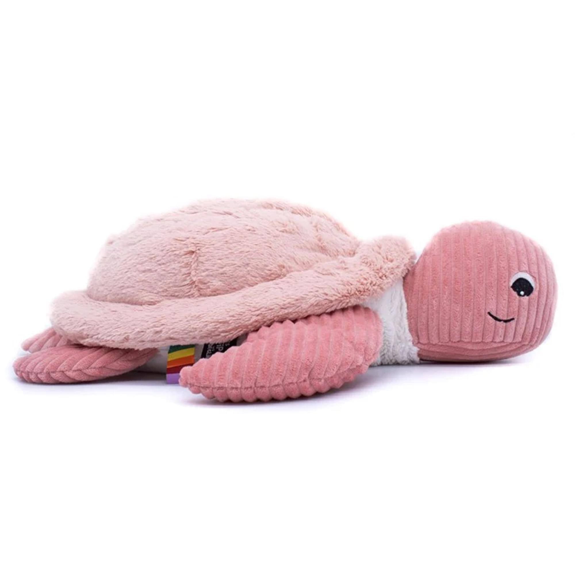 Alt View 1. TriAction Toys - Les Deglingos Large Plush Animal | Pink Turtle - Pink.