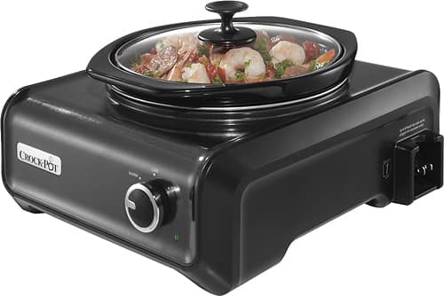 Crock-Pot® - 2-Quart Double Slow Cooker - Charcoal - Larger Front