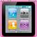 Front Standard. iPod® - Refurbished 6th-Generation nano 8GB* MP3 Player<!-- Apple --> - Pink.