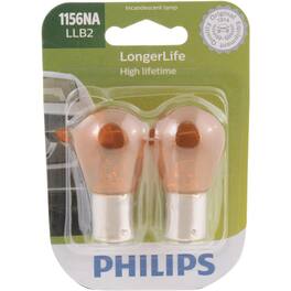 Philips - LongerLife Incandescent Parking/Stop/Tail/Turn Miniature Automotive Bulb 1156NALLB2