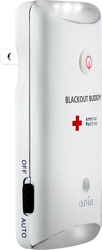  Eton - American Red Cross Blackout Buddy Rechargeable Emergency Flashlight - White