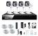 Front Standard. Zmodo - 4-Channel, 4-Camera Indoor/Outdoor High-Definition NVR Surveillance System - White.