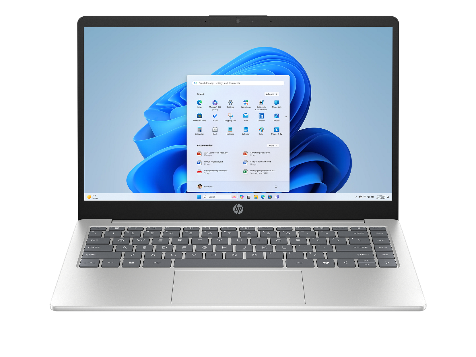 HP - Essential Laptop Computer 14" FHD Intel Core Ultra 5 8 GB memory;256 GB SSD - Natural Silver