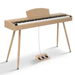Winado - 88 Keys Digital Piano Full Weighted Keyboards MIDI USB With 3 Pedals,Headphone