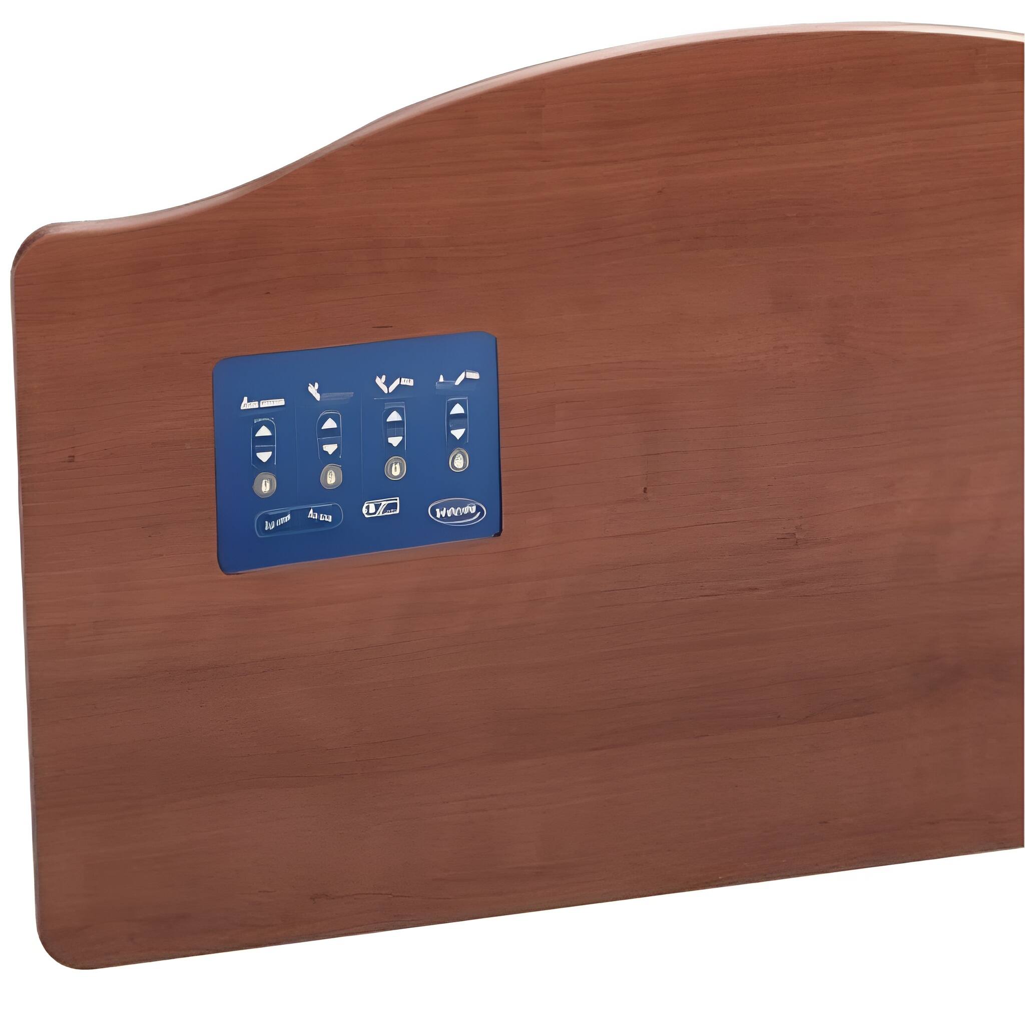 Alt View 1. Invacare - CS Series Amherst Style Bed Ends African Walnut Finish with Attendant Panel - African Walnut.