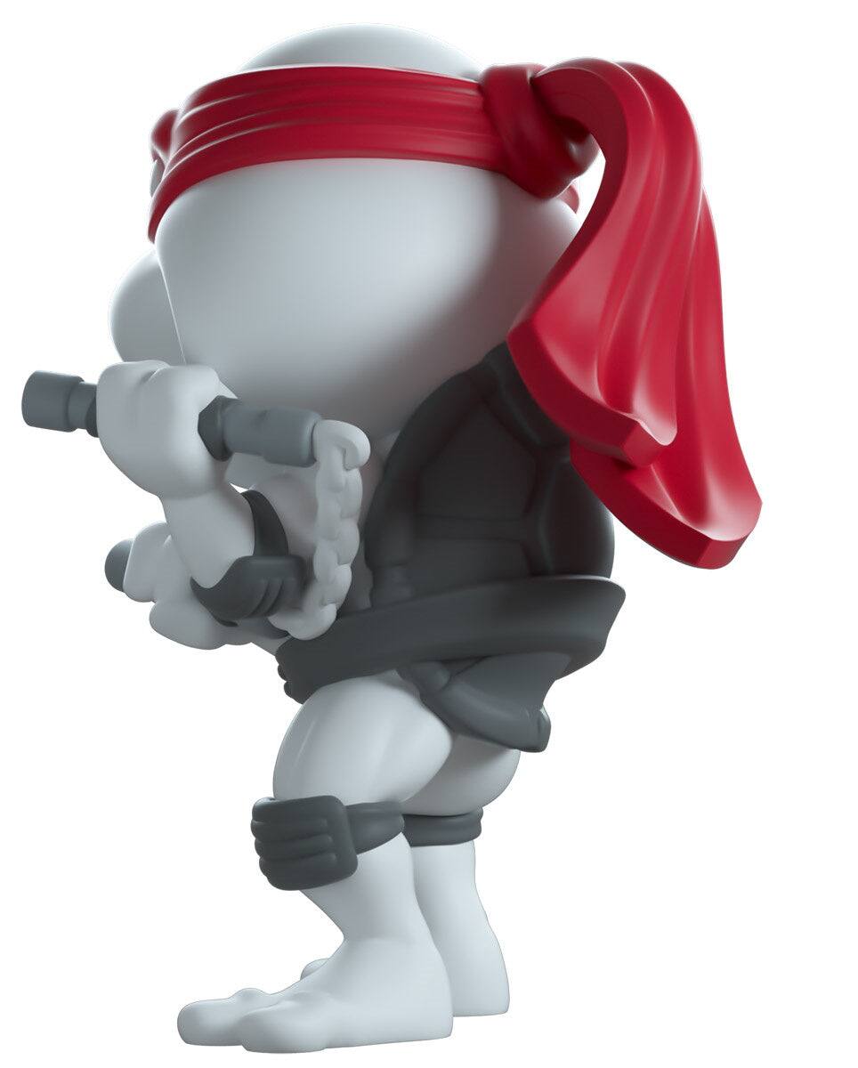 Alt View 4. Youtooz - TMNT: Michelangelo Black & White Vinyl Figure #13 Shopverse Exclusive.