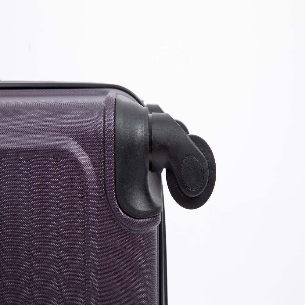Alt View 6. Ropilly - Ropilly 3 Piece Luggage Set Purple ABS Hardshell Suitcase with Wheels - Purple.