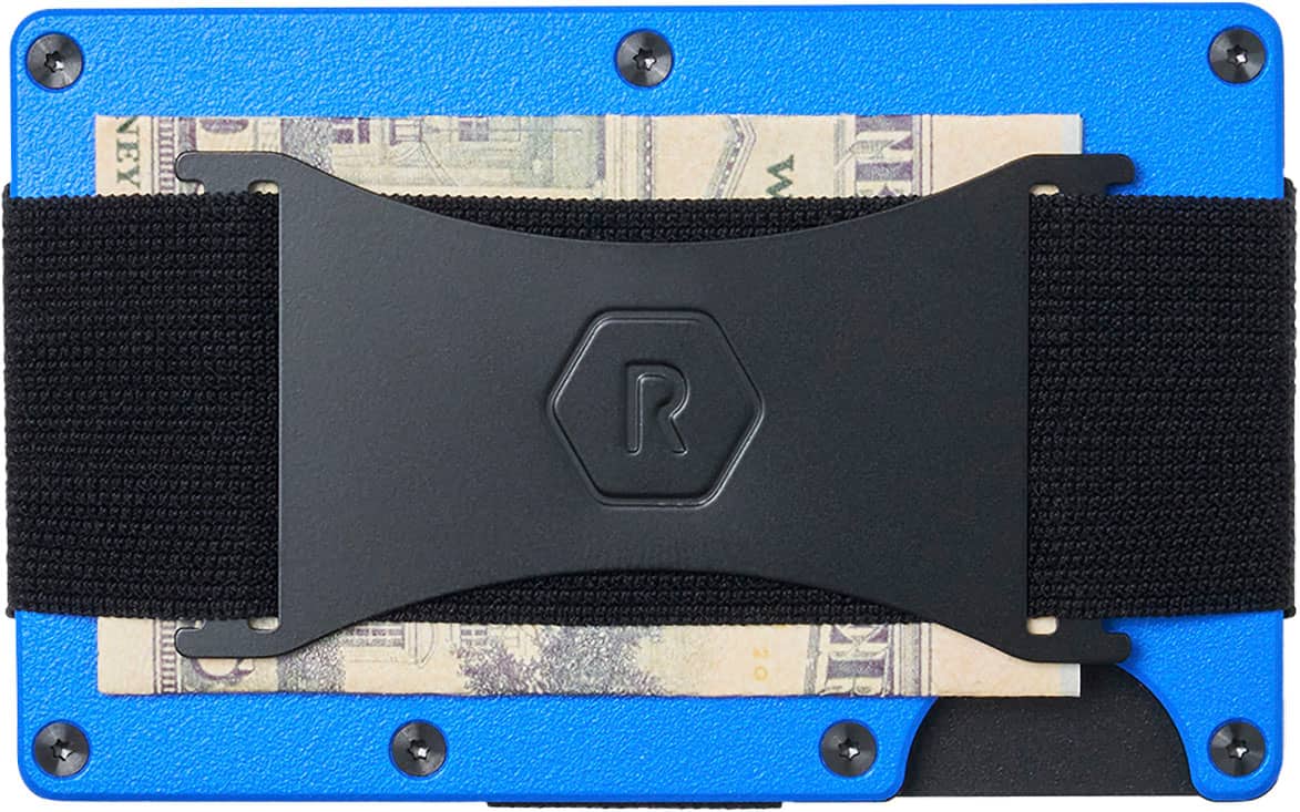 Left Zoom. The Ridge Wallet - HIGH DIVE CASH STRAP - Blue.