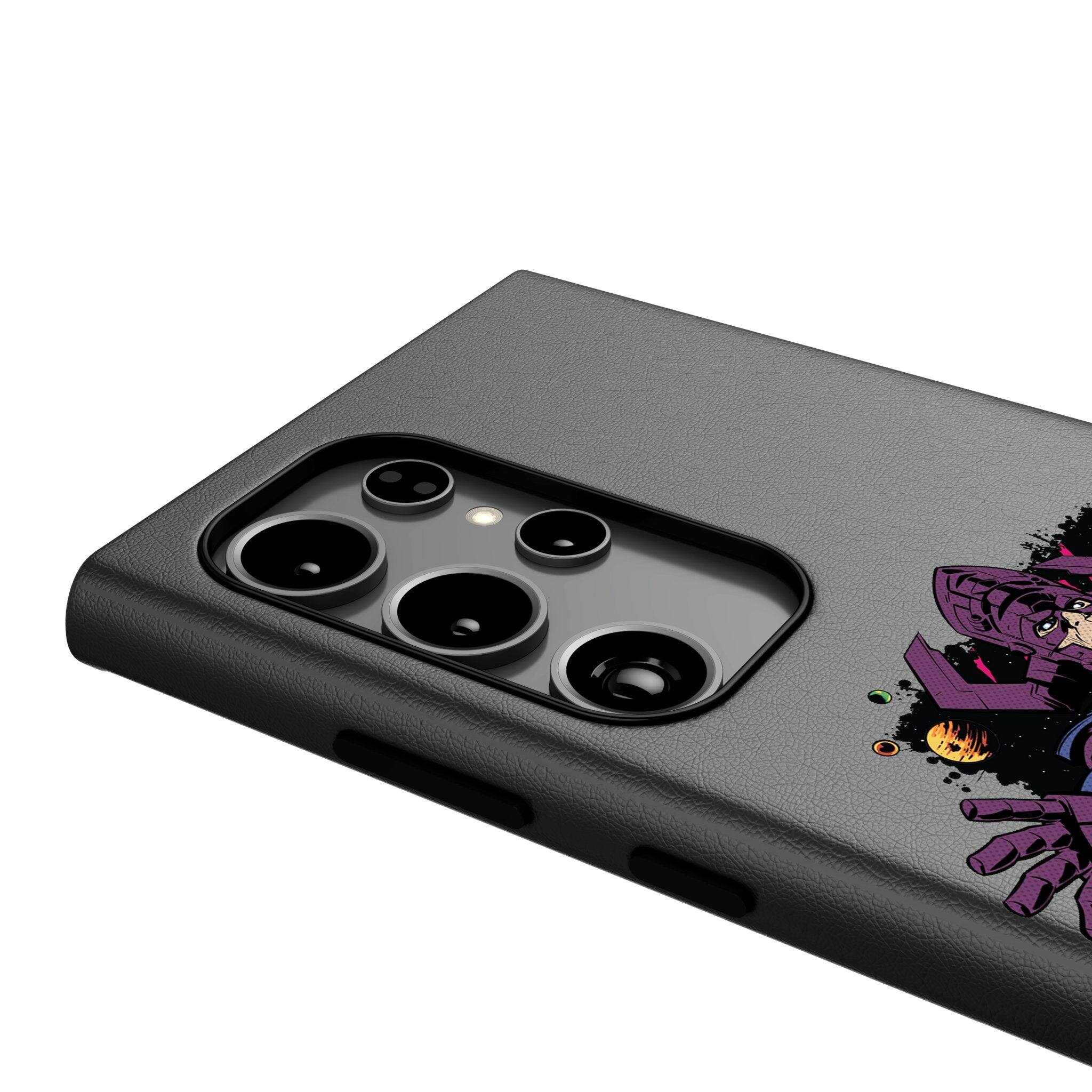 Back. Keyscaper - Marvel Badge MagSafe Compatible Phone Case - Samsung Galaxy S25 Plus - Galactus.