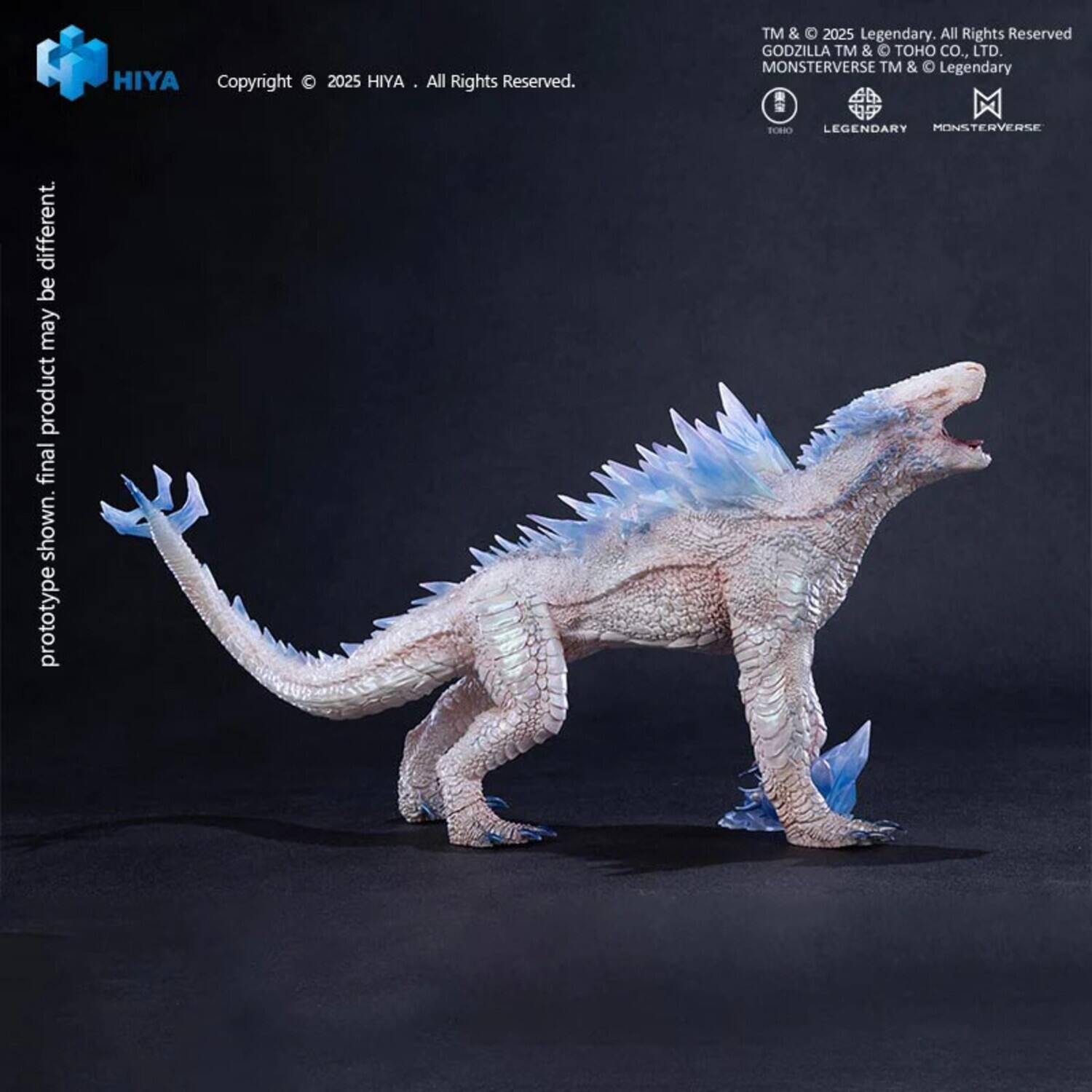 Different. Be may product final shown. Prototype HIYA Copyright © 2025 HIYA. All Rights Reserved. TM & © 2025 Legendary. All Rights Reserved. GODZILLA TM & © TOHO CO., LTD. MONSTERVERSE TM & © Legendary. M DAR LEGENDARY MONSTERVERSE