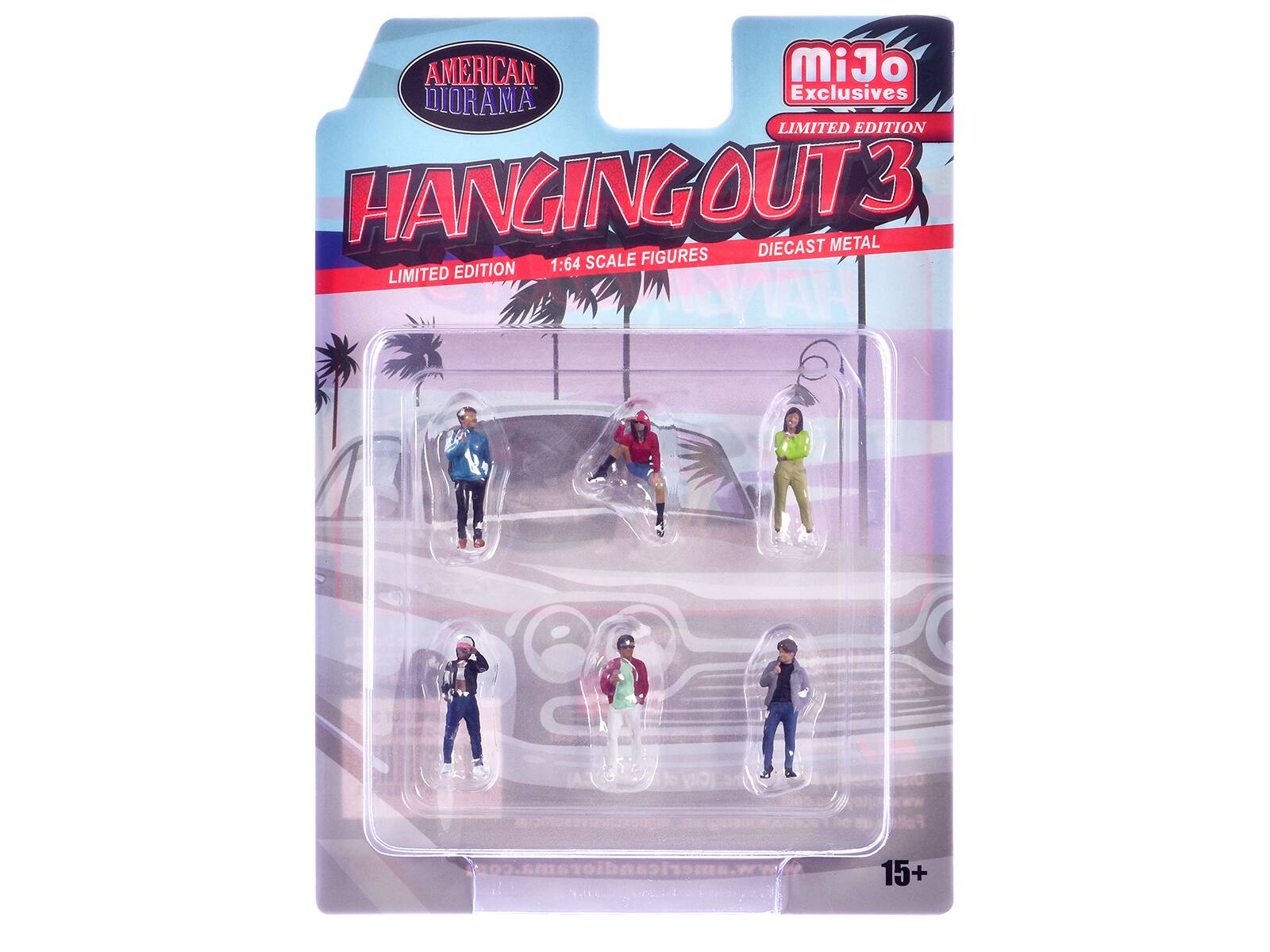 AMERICAN DIORAMA Exclusives LIMITED EDITION HANGING OUT 3 DIECAST METAL 1:64 SCALE FIGURES LIMITED EDITION A 15+